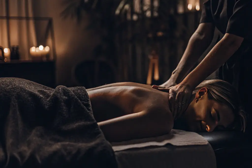 woman getting a personalized massage